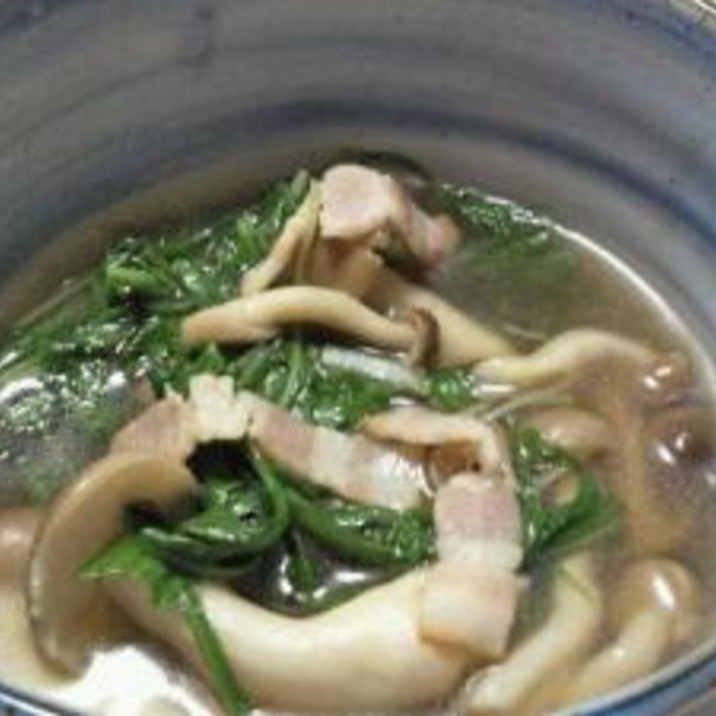 ★☆★ 水菜とシメジのスープ ★☆★
